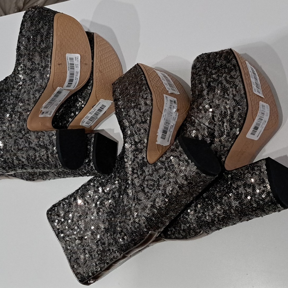 Circus NY Ilana Platform Sequin Booties - Picture 8 of 10